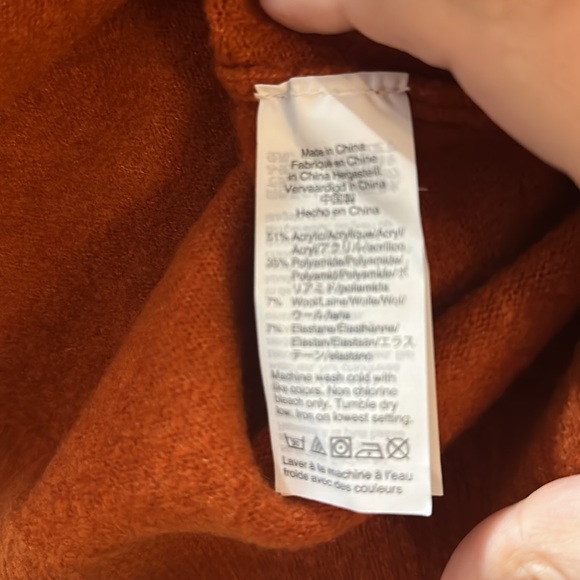 NWT Plus siz J crew stripe sweater pink orange XXL - Picture 6 of 6